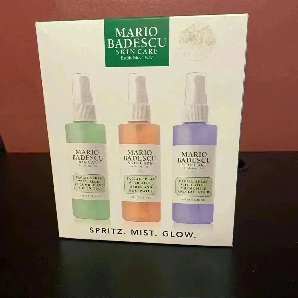 Mario Badescu Spritz. Mist. Glow. Set